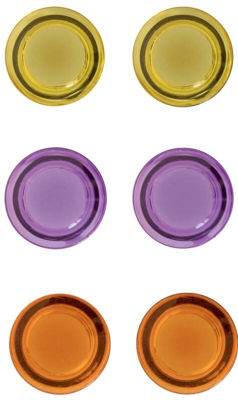 Nobo Rund Magnete Farbig Sortiert 0.6 kg Tragfähigkeit 30 mm 6 Stück