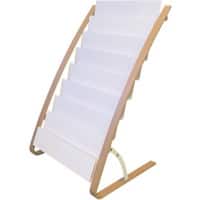 Alba DIN A4 Bodenanzeige Weiß, Braun DDEXPO8W BC 580 (B) x 500 (T) x 930 (H) mm