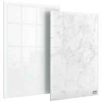 Nobo Whiteboard-Notepad Mini 1915601 Trocken Abwischbar Glasoberfläche Rahmenlos 230 x 152 mm Weiß, 2 Stück