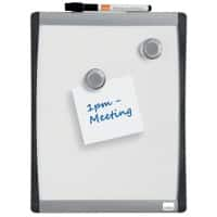 Nobo Mini Wandmontierbares Magnetisches Whiteboard 1903778 Lackierter Stahlbogenrahmen 215 x 280 mm Weiß