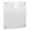 Nobo Mini-Whiteboard 1915619 Acryl Wandmontierbar Rahmenlos 300 x 300 mm Transparent