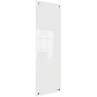 Nobo Kleines Wandmontierbares Whiteboard 1915604 Trocken Abwischbar Glasoberfläche Rahmenlos 300 x 900 mm Weiß