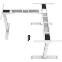 euroseats Sitz-Stehschreibtisch Weiß 580 x 650 - 1280 mm