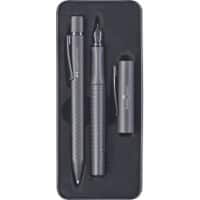 Faber-Castell Grip Gift Box Kugelschreiber und Füllfederhalter Blau