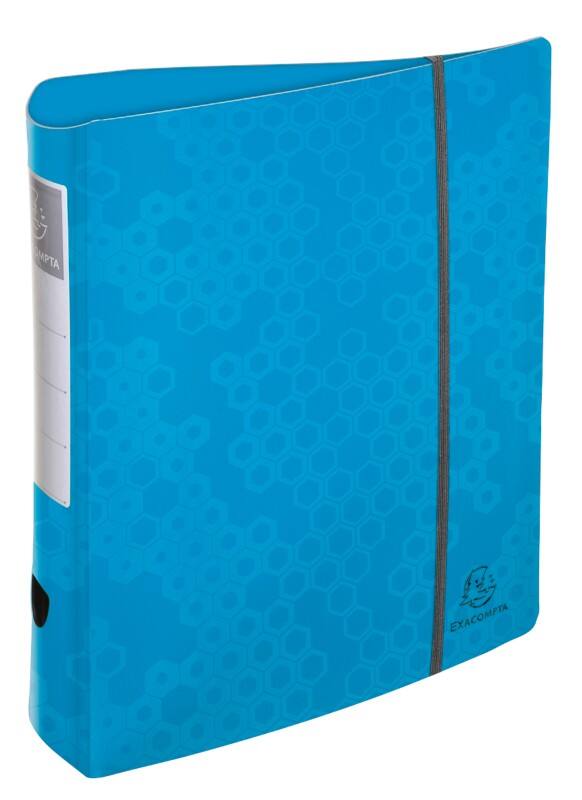 Exacompta Maïa Breit Ordner DIN A4 80 mm Farbig sortiert 2 Ringe 53410E Kunststoff Glänzend  6 Stück