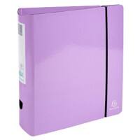 Exacompta Ordner Aquarel DIN A4 80 mm Mauve 53768E Beschichteter Karton Hochglanz