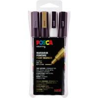 POSCA Farbmarker Farbig PC-3M Sortiert 4 Stück