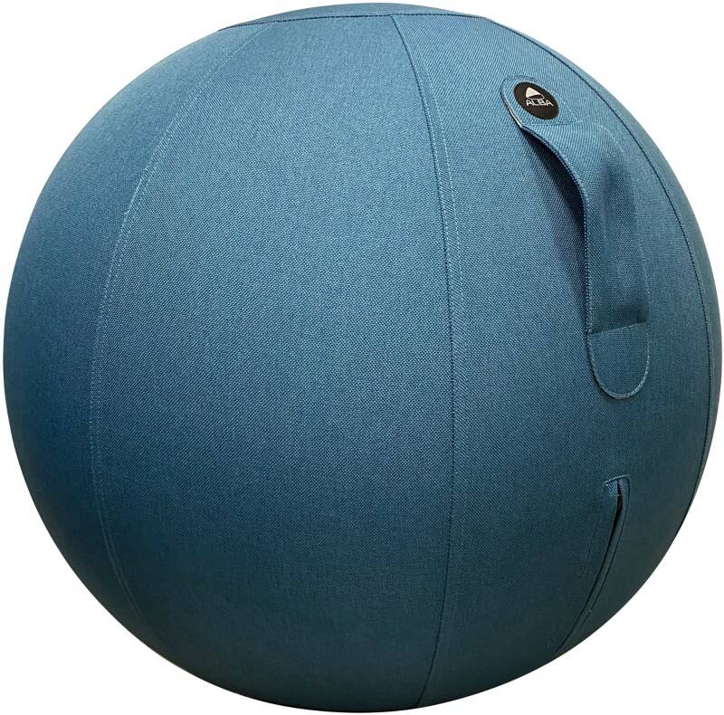 Alba Ergoball Ergonomischer Sitzball Stoff Blau 120 kg MHBALL B 65 mm x 65 mm