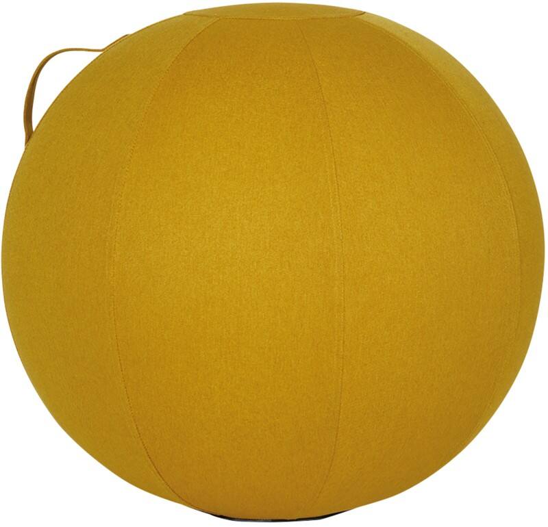 Alba Ergoball Ergonomischer Sitzball Stoff Senfgelb 120 kg MHBALL J 65 mm x 65 mm