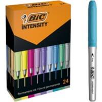 BIC Permanentmarker Intensity Farbig Sortiert 24 Stück