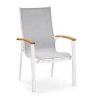 Best Freizeitmoebel Sessel 47761200 Aluminium Weiss 640 x 680 x 1020 mm