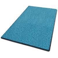 Floordirekt Shaggy-Teppich Barcelona 21741 Hellblau Quadratisch 1000 mm x 1000 mm