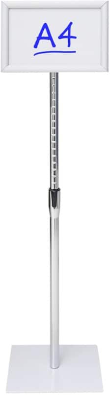 Viking Infoständer DIN A4 Aluminium, Melamin Silber Basic