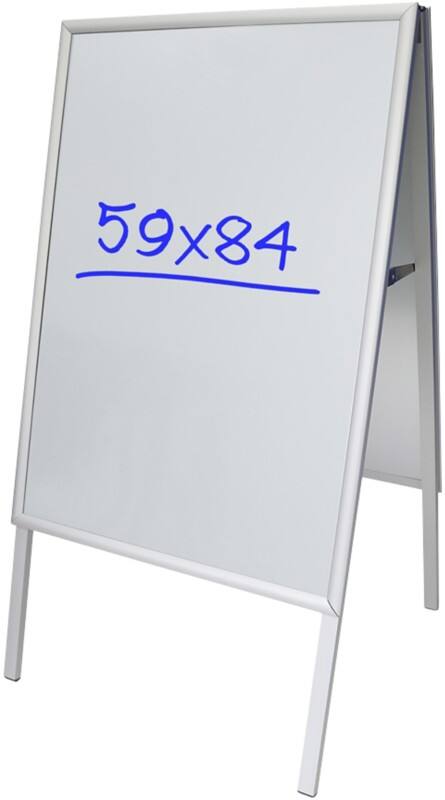 Viking Kundenstopper DIN A1 Aluminium, Verzinkter Stahl Silber