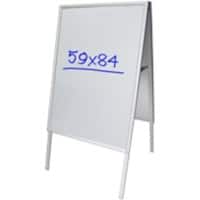 Viking Kundenstopper DIN A1 Aluminium, Verzinkter Stahl Silber