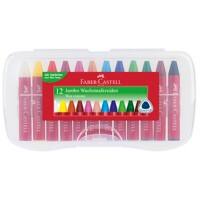 Faber-Castell Jumbo Wachsmalstifte Farbig sortiert 12 Stück