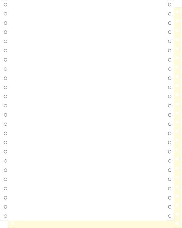 Exacompta Computer-Endlospapier Spezial Perforiert 70 g/m² Weiß, Gelb 1000 Blatt