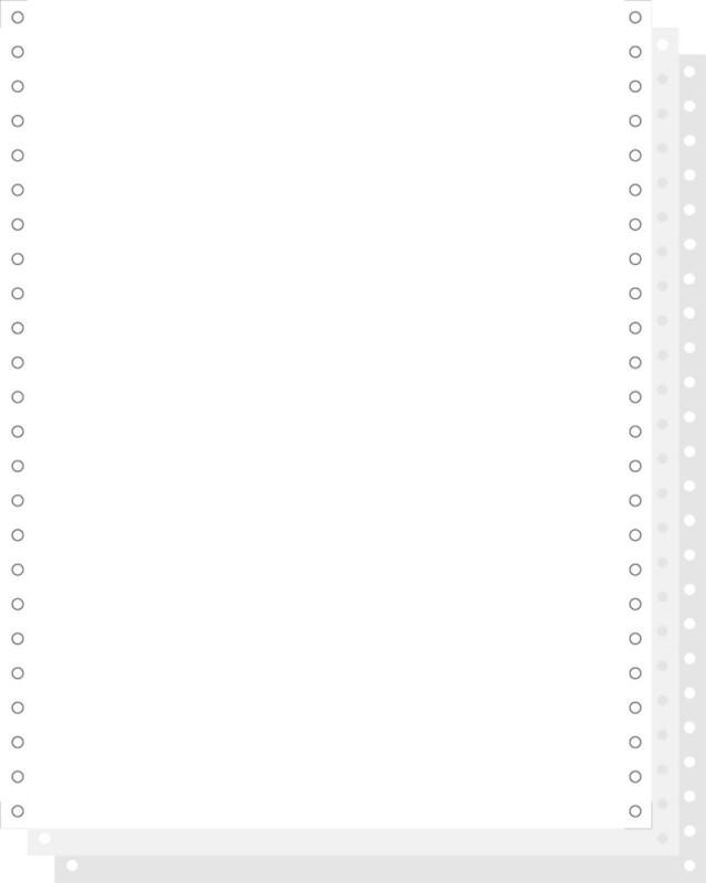 Exacompta Computer-Endlospapier Spezial Perforiert 56 g/m² Weiß 1000 Blatt