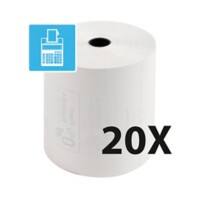 Exacompta Quittungsrollen 43828E Weiß 80 x 80 x 12 mm 20 Stück