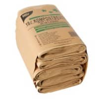 PAPSTAR Müllsäcke 10 L  Braun Papier 50 Stück