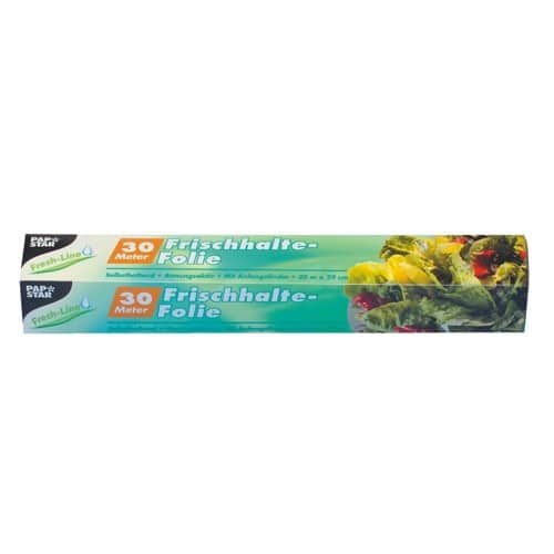 PAPSTAR Frischhaltefolie Transparent 300 m x 30 cm  