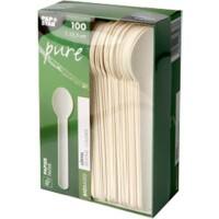 Papstar Löffel Pure Papier Weiß 155 mm 100 Stück
