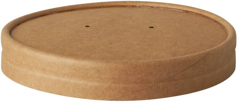 PAPSTAR Deckel für Suppenbecher pure 87267 Frischfaser-Karton, BIO-beschichtet 25 Stück