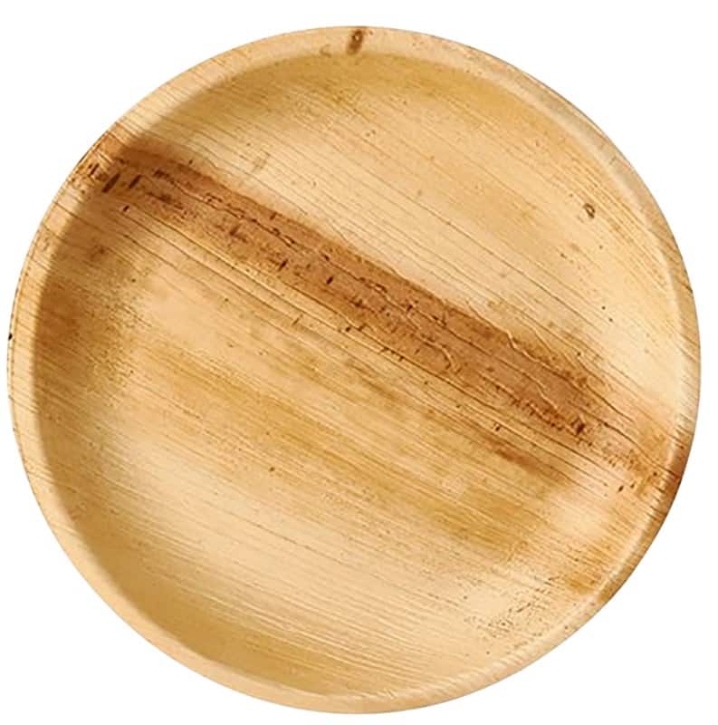 PAPSTAR Einwegteller Palmblatt 230 mm Naturfarben 25 Stück