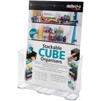 Deflecto Prospektständer DIN A4 1 Ebene PS (Polystyrol) Transparent