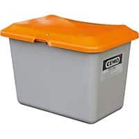 Cemo Streugutbehälter 1100 l ohne Entnahmeöffnung grau/orange