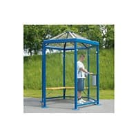 Sechseckpavillon Paris Sitzbank Holz