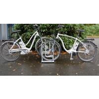 WSM Fahrradständer zweiseitig hohe Haltebügel Länge: 1050mm 6 Parkplätze