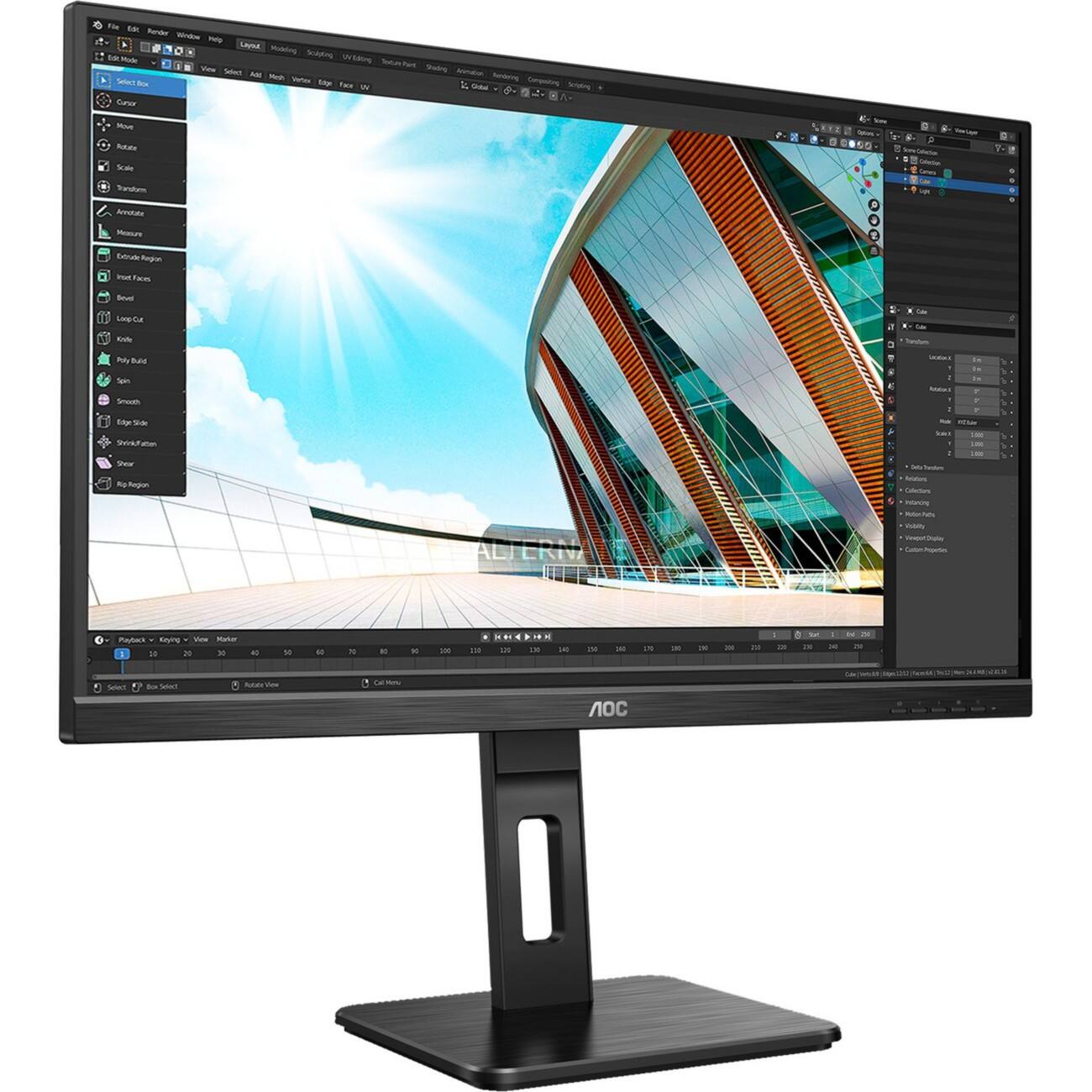 AOC Monitor 27P2Q Schwarz 68.58 cm (27")