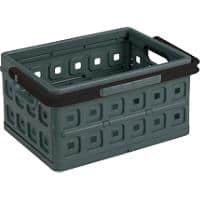 Sunware Klappbox Kunststoff Q Line Grau 24 Liter 210 (H) x 440 (B) x 315 (T) mm 6 Stück