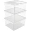 keeeper Aufbewahrungsbox 30031 3x 18 L Transparent PP (Polypropylen) 33,5 x 39 x 18 cm 3 Stück