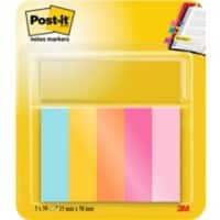 Post-it Index-Haftstreifen Blau, Orange, Rosa, Gelb 5 Blöcke à 50 Blatt
