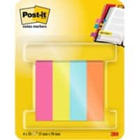 Post-it Page Marker 670-4-POP Blau, Grün, Orange, Rosa 4,44 x 4,44 (B x H) cm