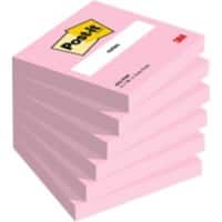 Post-it Haftnotizen 76 x 76 mm 654-PNK Rosa 6 Stück à 100 Blatt