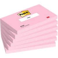 Post-it Colour Notes 127 x 76 mm 655-PNK Pink 6 Stück à 90 Blatt