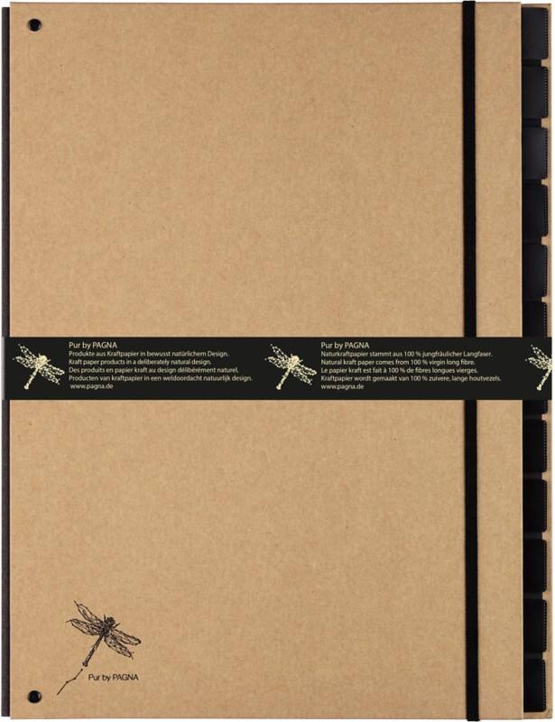 PAGNA Pultordner 210 x 297 mm Blanko Recycelte Pappe 12-teilig Grau 26,5 (B) x 2 (T) x 34 (H) cm
