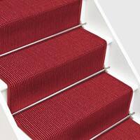 Floordirekt Treppenteppich Sylt 23084 Rot Quadratisch 1000 mm x 1000 mm