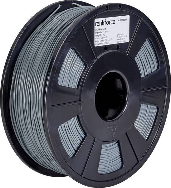renkforce 3D-Filament PLA (Polylactid) 1.75 mm Grau
