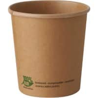 PAPSTAR pure Suppenschalen Karton Braun 87266 25 Stück