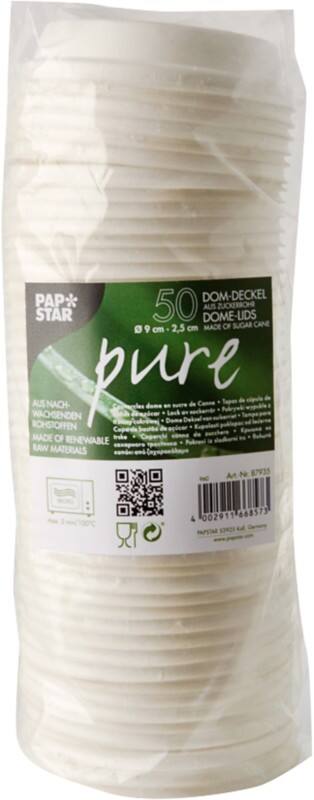 PAPSTAR Pappdeckel pure 87935 Zuckerrohr 50 Stück