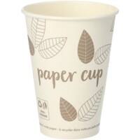 PAPSTAR Pure Becher Pappe 180 ml 70 mm Creme 80 Stück