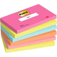 Post-it Haftnotizen Poptimistic 127 x 76 mm Sortiert 100 Blatt 6er-Pack