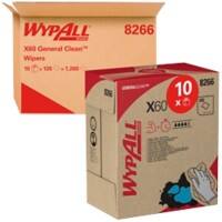 WYPALL X60 General Clean Reinigungstuch C-falz Weiß 1-lagig 8266 10 Stück à 126 Blatt