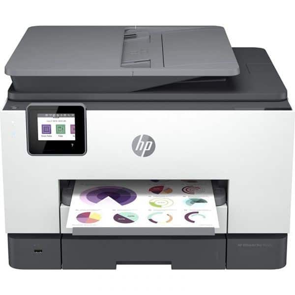 HP Office Jet Pro 9022e Farb Tintenstrahl All-in-One Drucker Weiß, Grau