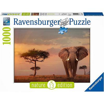 RAVENSBURGER Nature Edition No 13 Elefant in Masai Mara Nationalpark Puzzle-Spiel Altersgruppe: 3+