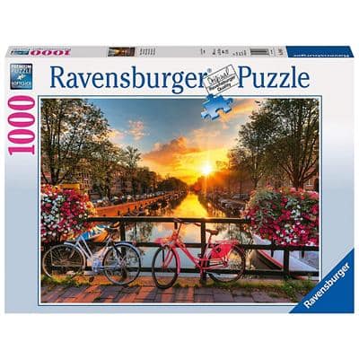 RAVENSBURGER Bicycles in Amsterdam Puzzle-Spiel Altersgruppe: 14+